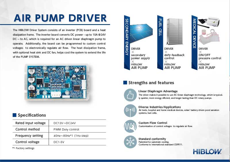 HIBLOW-電源轉換器 Air pump driver
